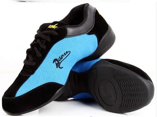 Обувь для танцев женщин фитнес дышащая парусиновая учителя Латинской сальса