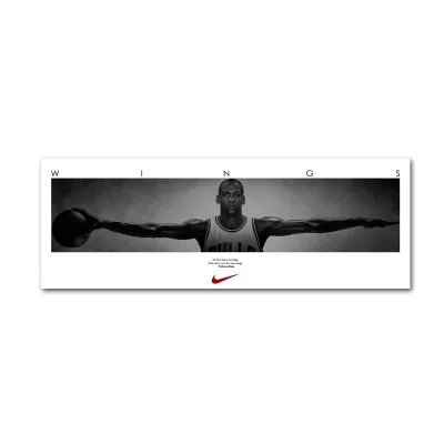 167 Michael Jordan крылья постер с автографом Wall Art шелковая печатать фотографии для Гостиная Спальня домашний декор - Цвет: 167