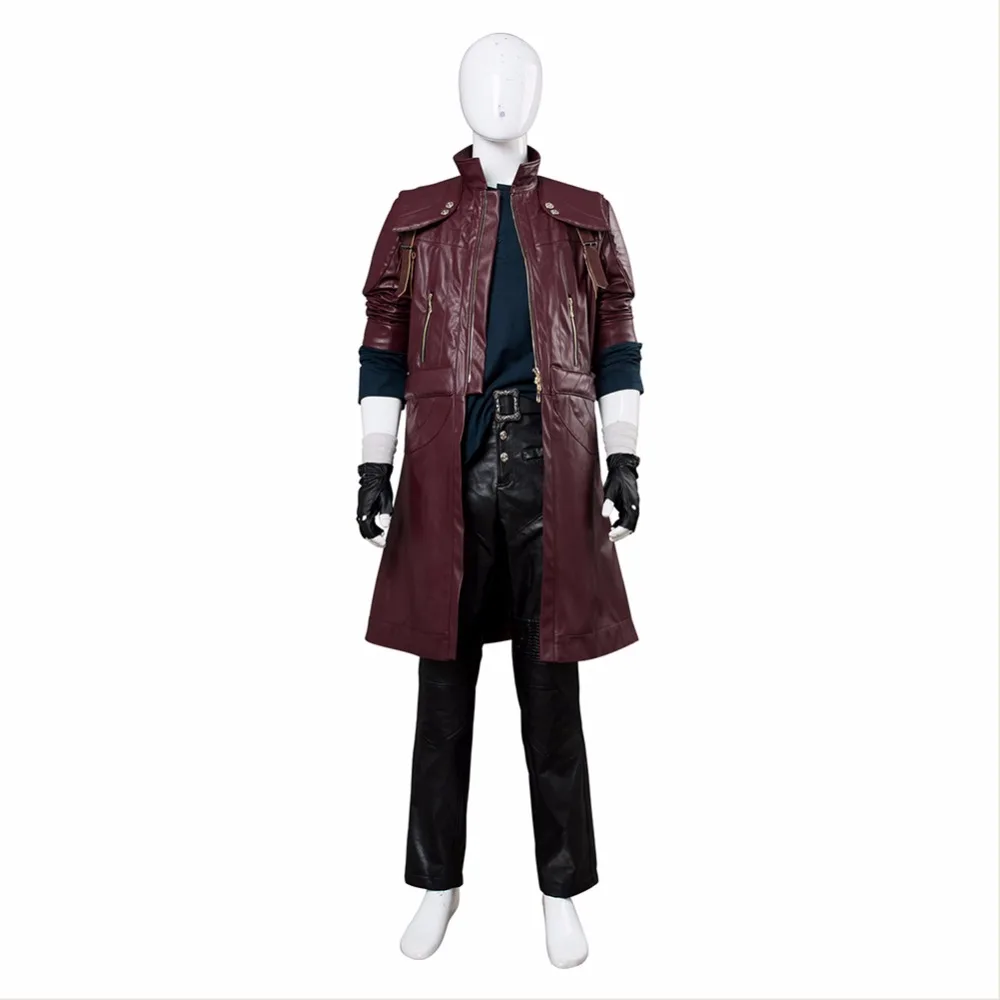 DMC 5 Данте косплей костюм возраст полный набор DMC куртка пальто брюки перчатки наряд для взрослых Хэллоуин костюм на заказ для мужчин и женщин