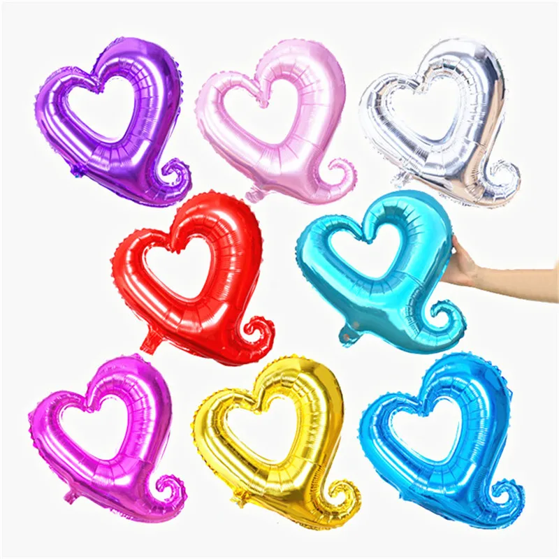 Свадебные шары для украшения 18 дюймов звезды сердце цветы фольги гелиевые День