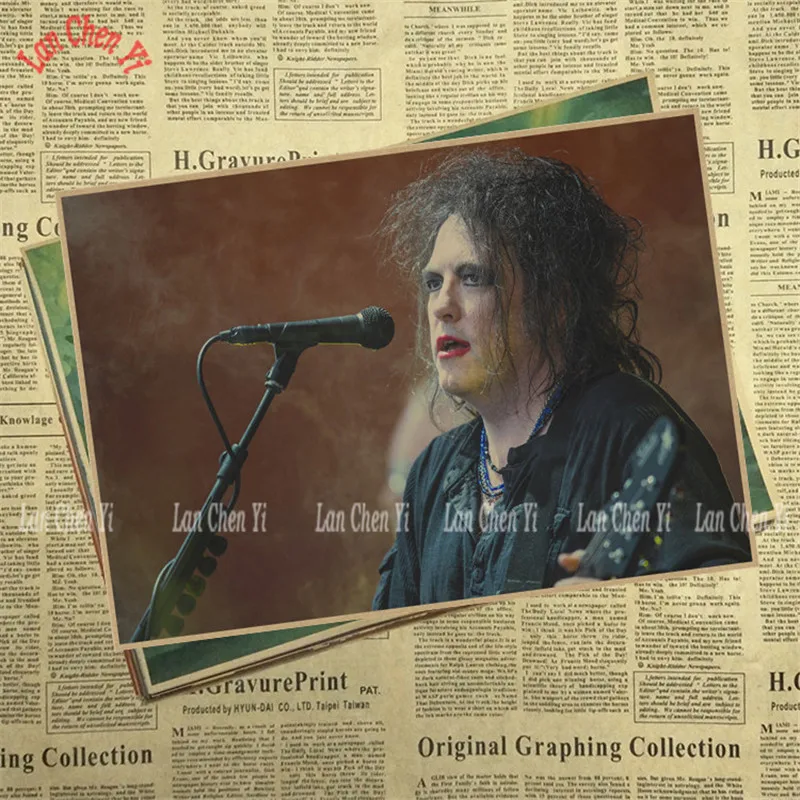 The Cure Rock Band музыка крафт-бумага плакат гостиная столовая настенные декоративные картины