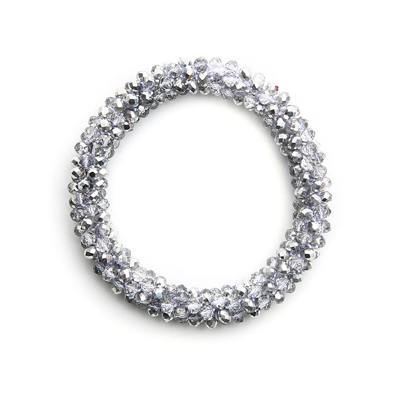 half silver INKDEW, модный браслет из бисера, эластичные браслеты ручной работы для женщин, подарок, красный, разноцветный,, браслеты и браслеты - Окраска металла: half silver