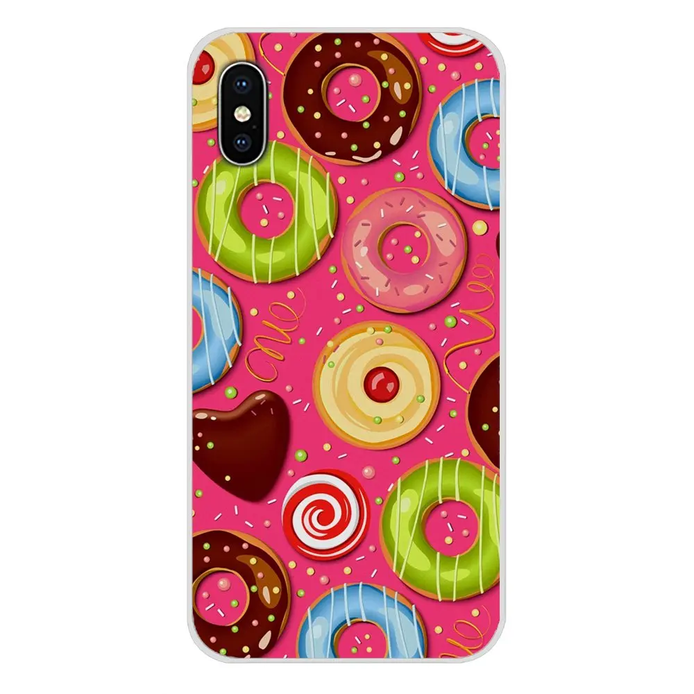Десертная пицца пончики Macaron Food для Samsung Galaxy A3 A5 A7 J1 J2 J3 J5 J7 2015 2016 2017 аксессуары