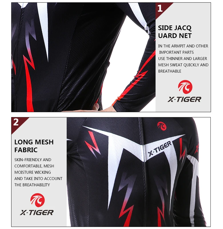 X-Tiger Pro, велосипедная футболка с длинным рукавом, MTB, велосипедная одежда, велосипедная спортивная одежда, комплект одежды, Майо Roupa Ropa Ciclismo для мужчин