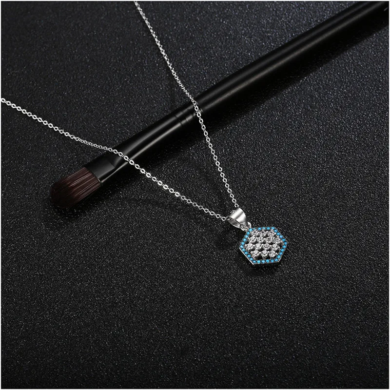 3 2 г инкрустация цирконием кулон ювелирные изделия ожерелье для женщин подарок S