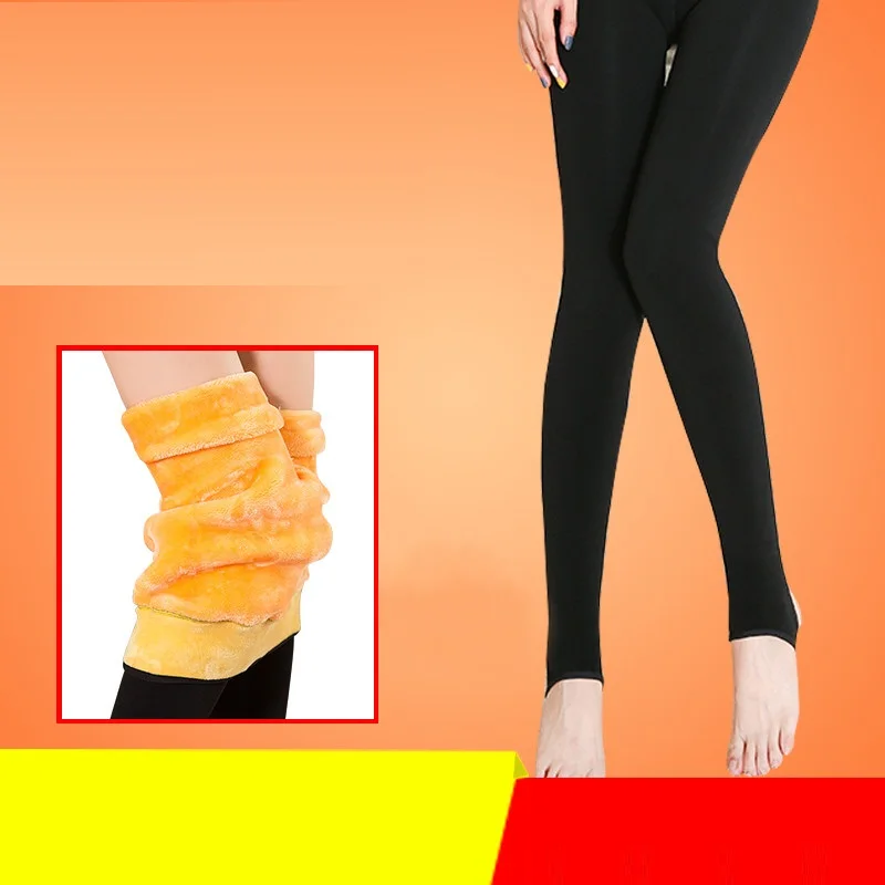 Leggings Women Warm Thick Velvet Winter Pants Slim Elastic Seamlessly Cashmere High Waist Pantalon Femme | Женская одежда