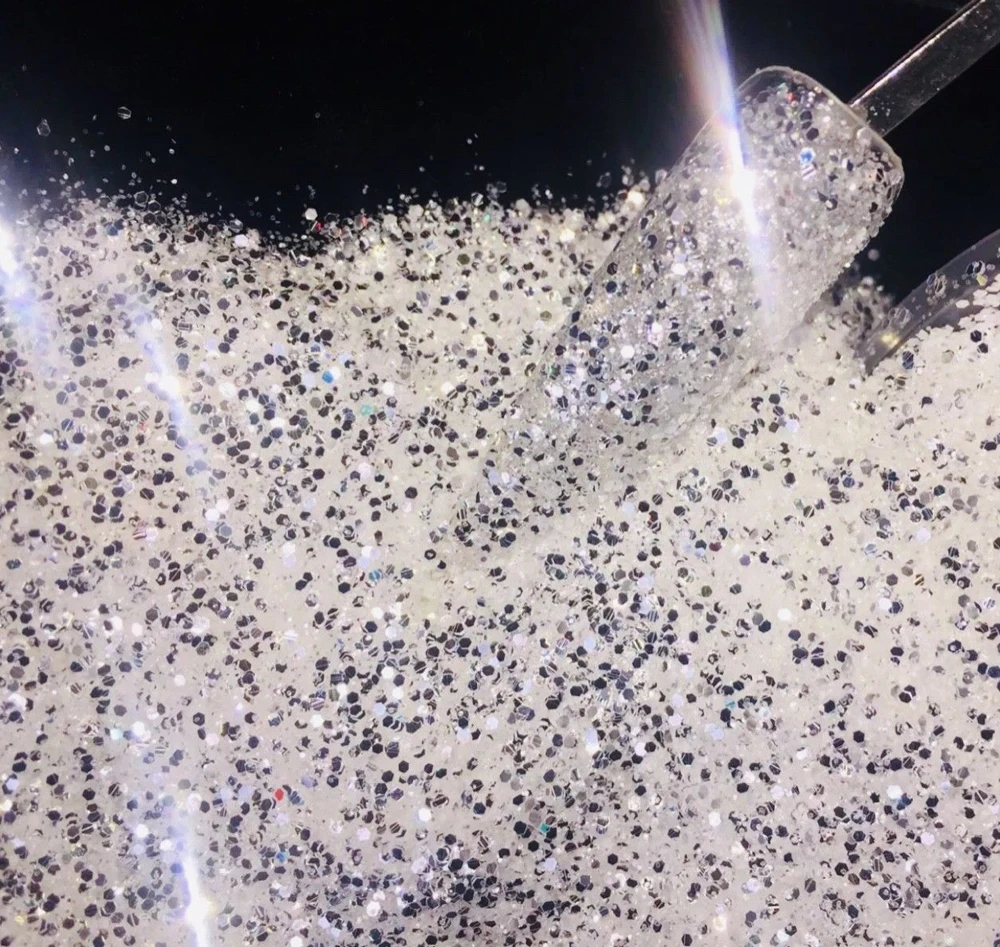 3-в-1 Алмазный Блестящий массивный микс гель для дизайна ногтей/акрил 50 г/пакет