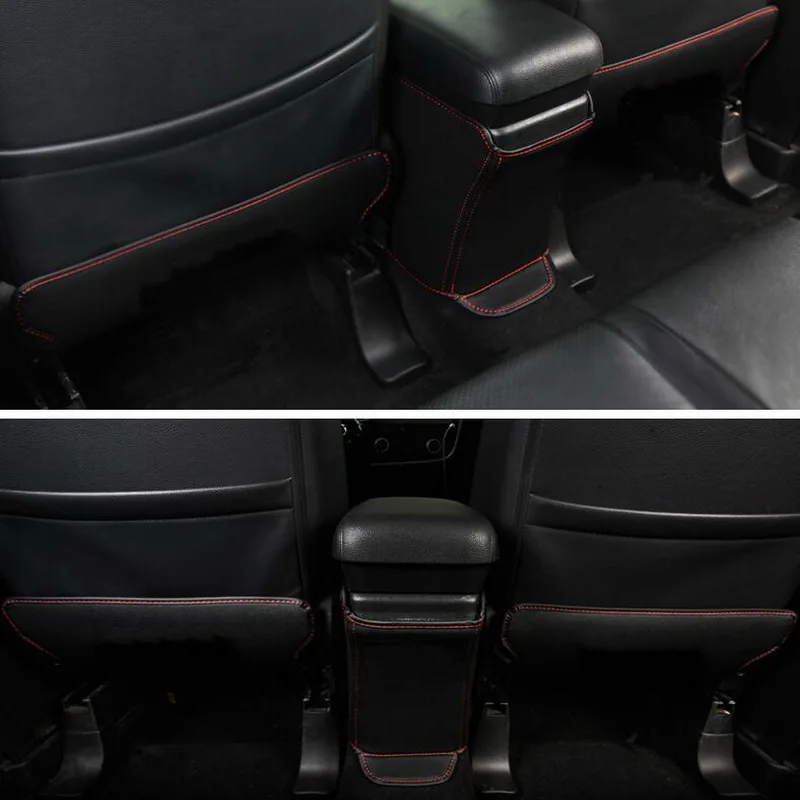 Tonlinker заднее сиденье анти-грязный коврик крышка наклейки для Mitsubishi Outlander 2013-17 автомобильный Стайлинг 3 шт. PU кожаный чехол наклейка