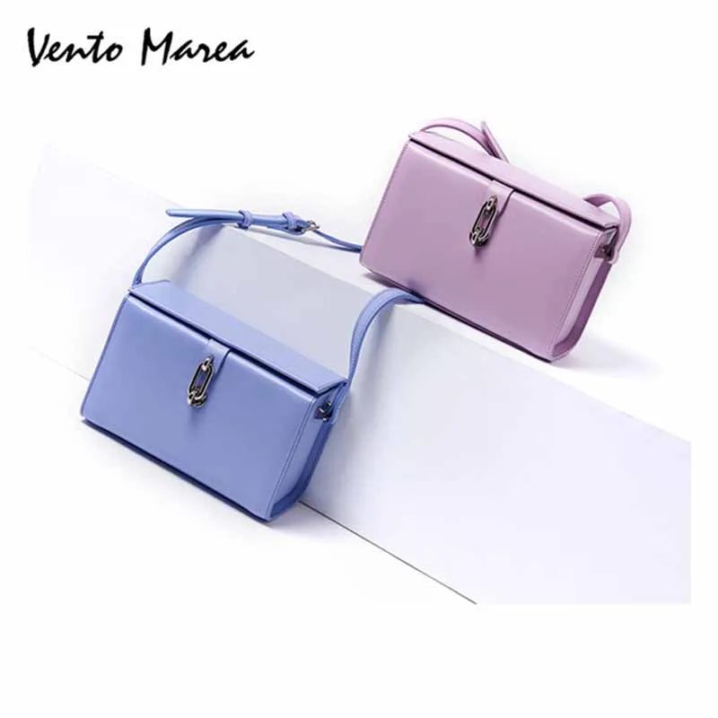 

Vento Marea Ladies Crossbody Bag Handbags Creative Lock Women Messenger Bag Woman Leather Bag Carteras Y Bolsos De Mujer