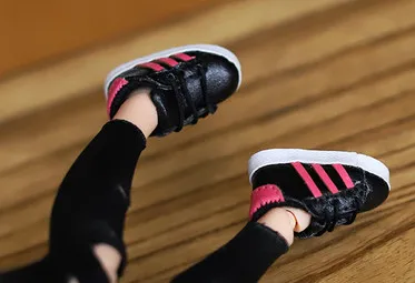 shoes 2 3.2cm Casual shoes 1/6Doll Sport shoes Sneakers Shoes Blyth Canvas Shoes Fit blyth,azone, lati, pullip, ICY - Цвет: shoes 2