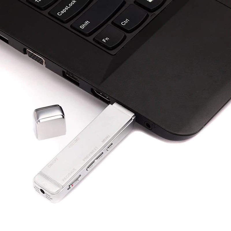 Высококачественный Цифровой диктофон с микрофоном USB s экраном металлическая