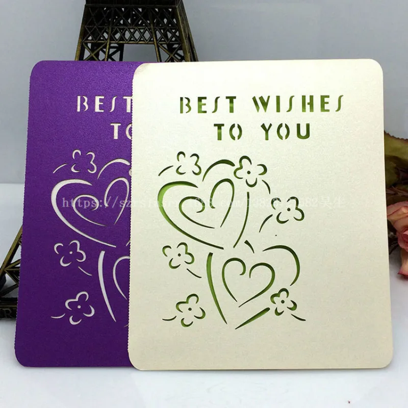 Creative Love Heart Vintage Style Greeting Card Postcard Birthday Gift Message Blank Inner Page Card50Pcs7zSH276 | Дом и сад