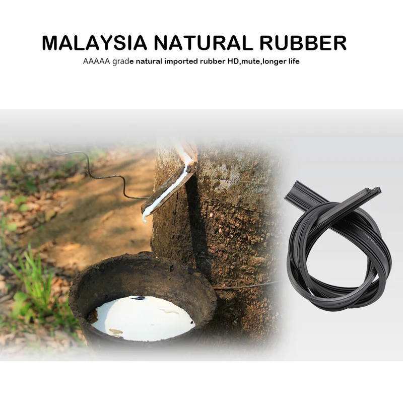 

BROSHOO Auto Car Windshield Wiper Blade Natural Rubber For Ford Edge Fit Pinch Tab/Hook Arms From 2007 To 2018 Accessories