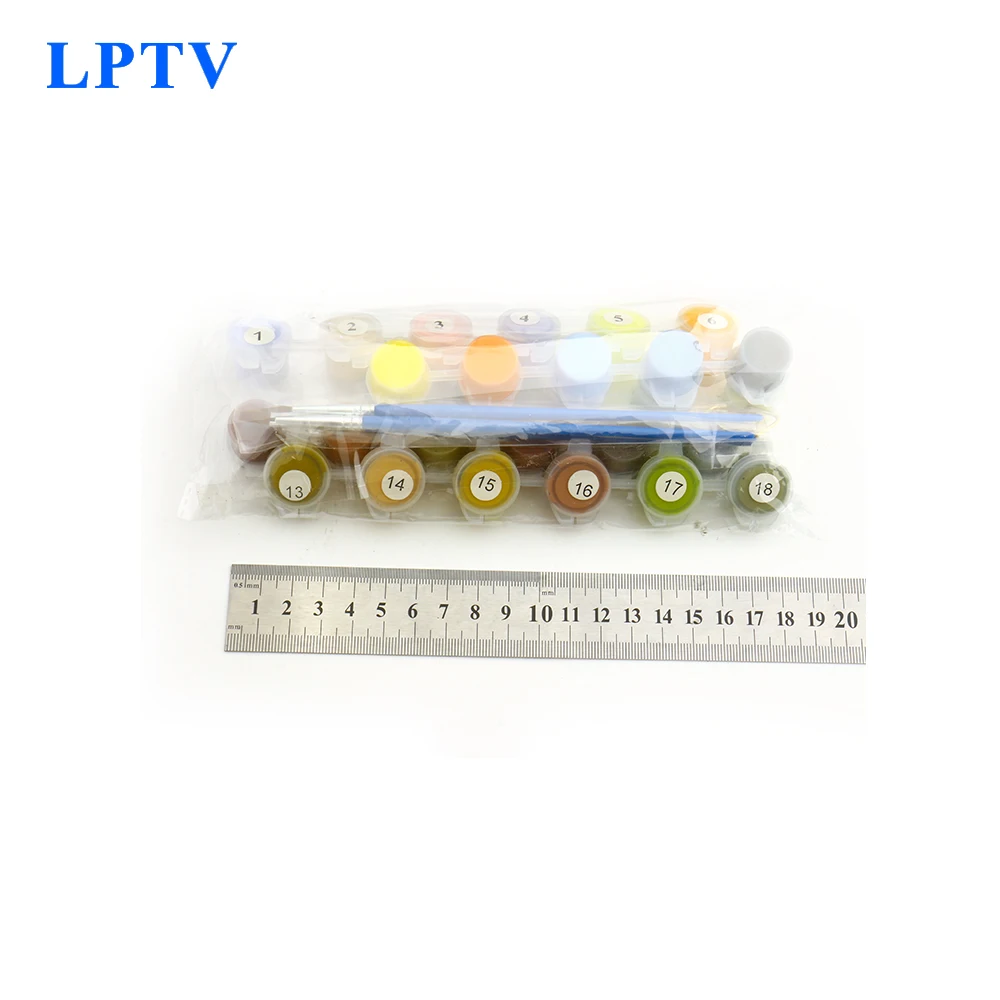 DIY масляная краска ing по номерам на холсте Ручная Краска ed комплект