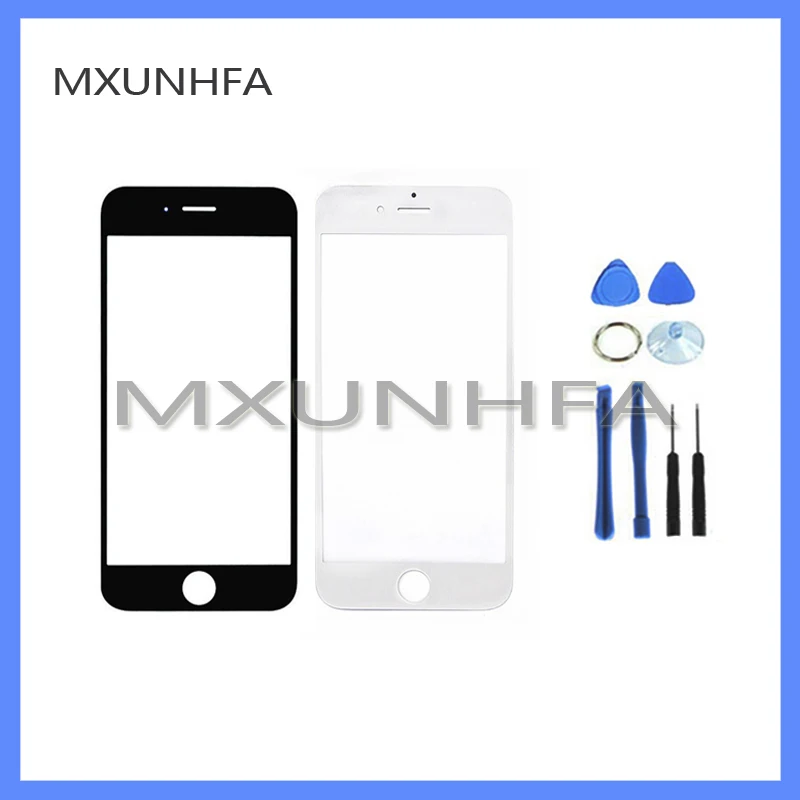 Фронтальный Внешний стеклянный объектив MXUNHFA для iPhone 5 5s 5C 6 6S plus 4 4S сенсорный