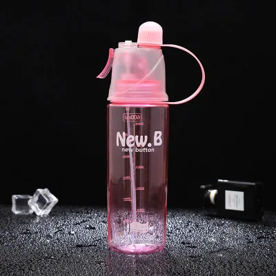 Pink Поход на природу походный чайник спрей Спортивная бутылка для воды пляжный чайник герметичная походная портативная бутылочка для бега - Цвет: Pink