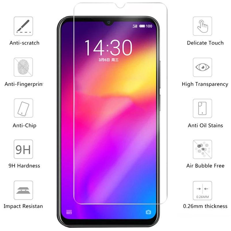 2 шт Стекло для Meizu Note 9 Защитная пленка экрана из закаленного стекла 9|Защитные