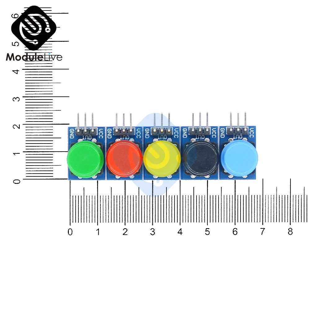 Большой кнопочный модуль светильник сенсорным выключателем 12 х12 мм 5 шт. для Arduino