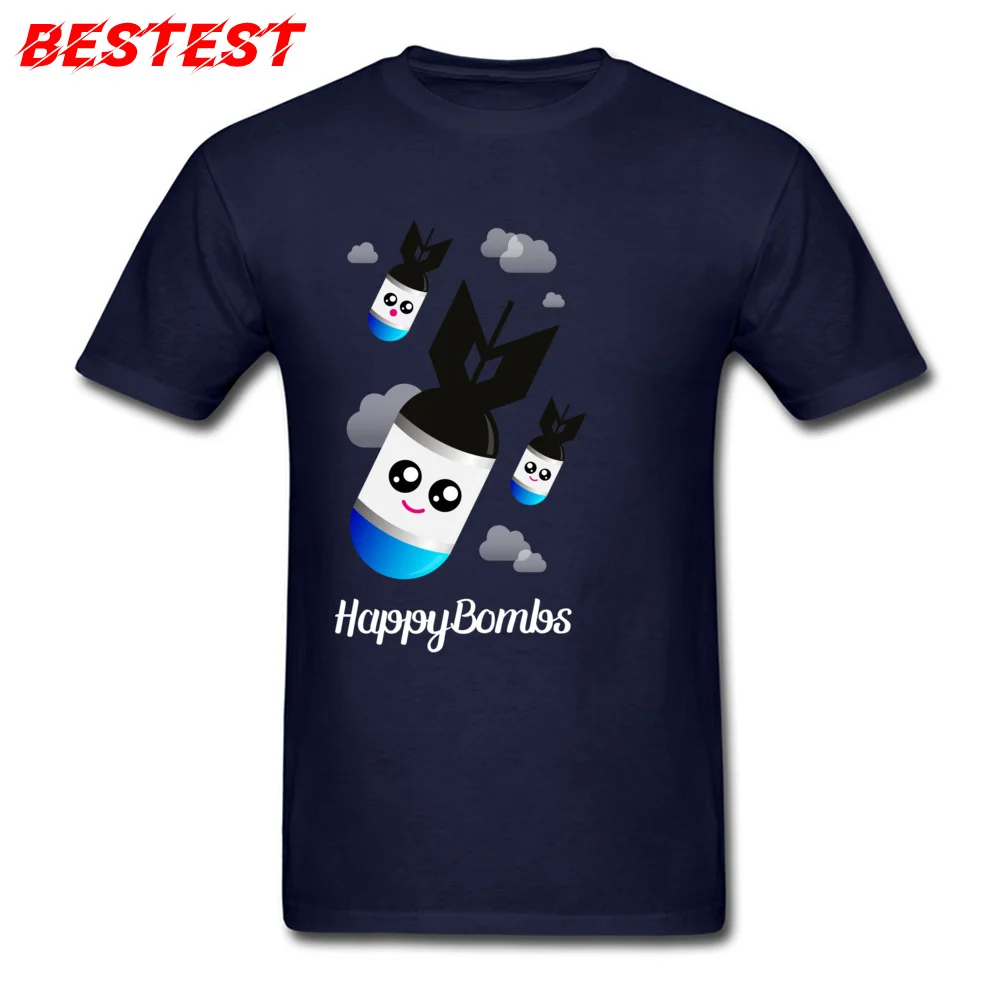 Happy Bombs футболки уличный стиль мужская футболка с рисунком без выцветания топы