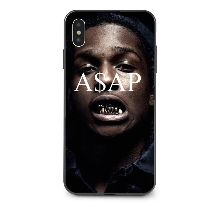 ASAP Rocky Cool Rapper Черный Силиконовый ТПУ чехол для телефона чехол для iPhone 5 5S SE 6 6splus 7 7Plus 8 8 Plus X XS MAX XR 5,8 6,1 6,5