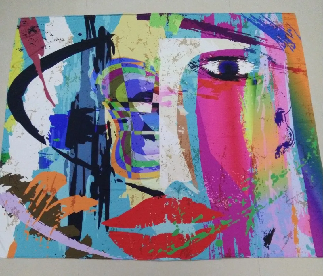 Гобелен с индийским слоном, мандала, хиппи, искусство, настенный гобелен, пляжное полотенце, покрывало, YogaMat, скатерть, домашний декор
