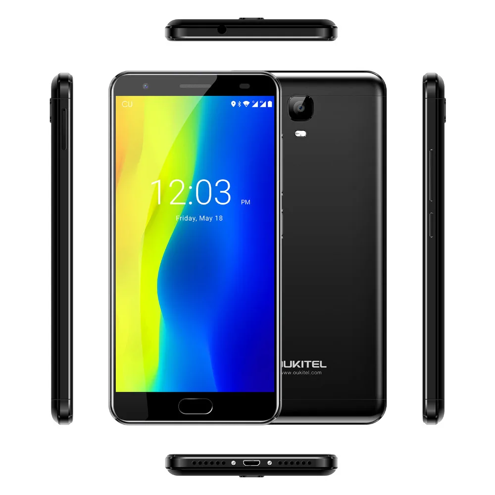 OUKITEL K6000 Plus Android 7 0 мобильный телефон 5 ''MTK6750T Восьмиядерный 4 Гб 64 8MP + 16MP 6080mAh12V/2A