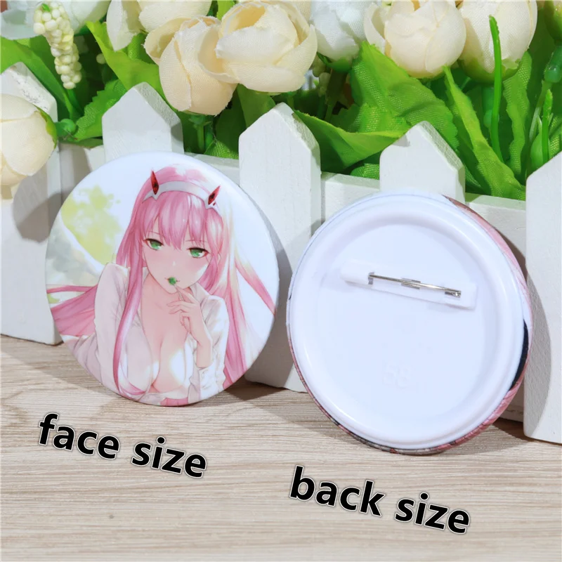 FFFPIN 5,8 см брошь Русский мультфильм нагрудник в FRANXX Zero Two 02 значок Милая булавка монета значок ткань рюкзак Декор