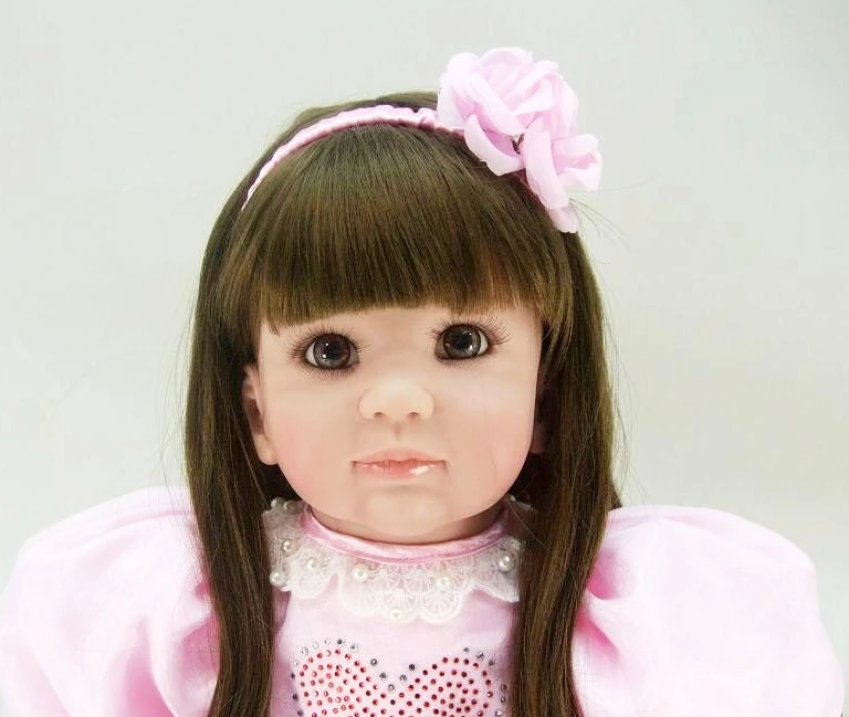 Dollmai бутик 60 см винилсиликоновых reborn baby doll Игрушки для новорожденных девочек