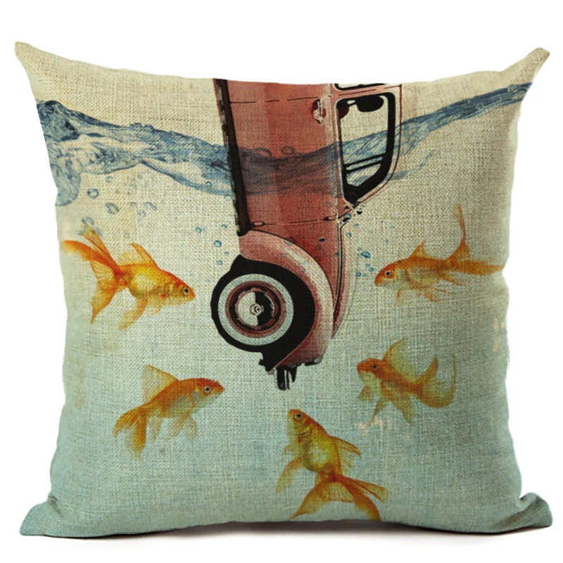 2016 хит продаж креативная Золотая рыбка домашняя декоративная подушка для дивана
