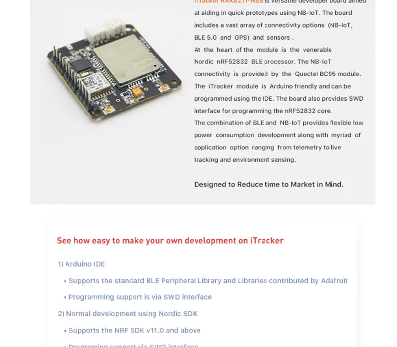 NB-IoT Bluetooth 5 i модуль трекера с Quectel BC95, сенсор узел gps модуль трекера солнечное зарядное устройство поддержка глобальной группы Q190