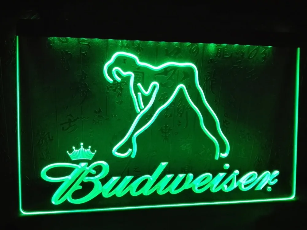 LE133- Budweiser экзотический танцор Стриппер бар световой знак | Дом и сад