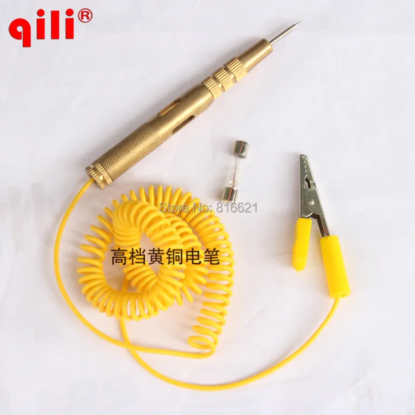 Qili CM 03 Автомобиль Грузовик Мотоцикл Золотая цепь напряжение медный тестер