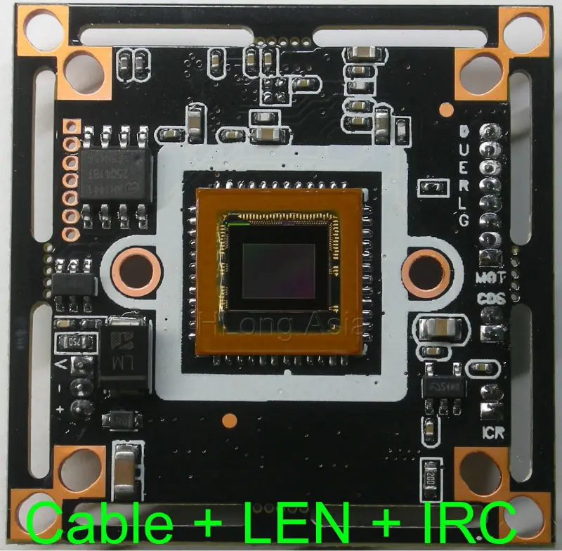 Плата модуля камеры видеонаблюдения aptin AR0130 CMOS imagesensor + NVP2431 с OSD-кабелем 2 МП LEN IRC 1/3