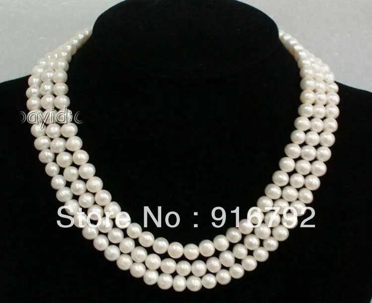 Серебряное ожерелье с жемчугом JINHONGBO