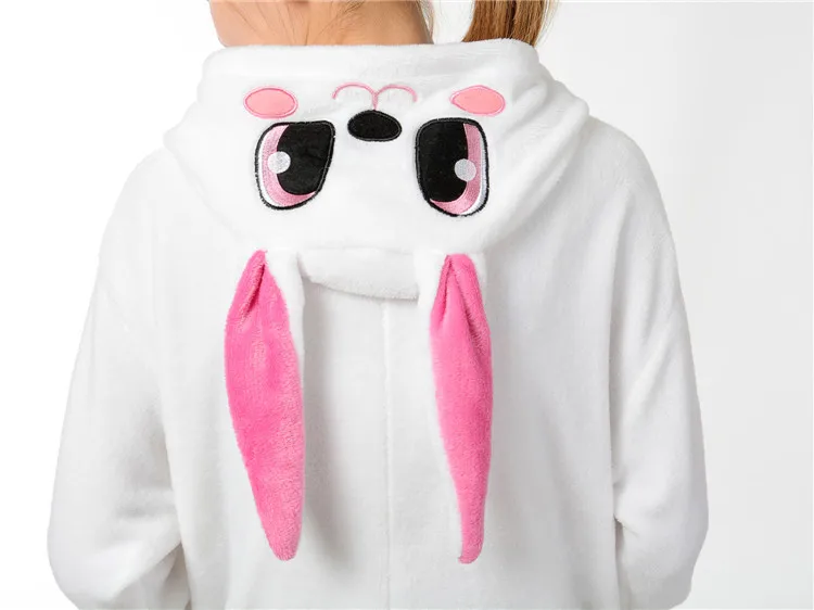 Унисекс любителей животных Кролик Onesie для взрослых Одна деталь Hallowen Косплэй