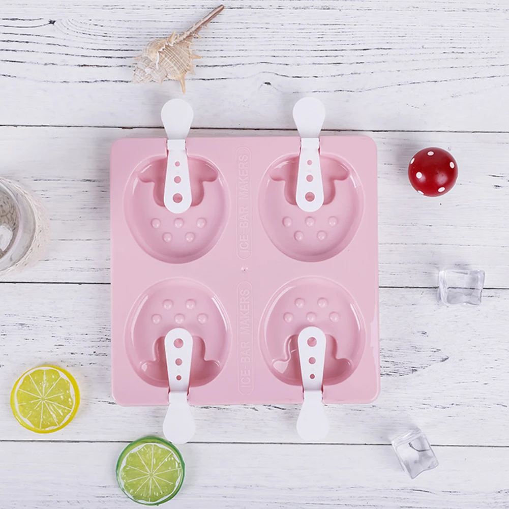 Красочные DIY Лето; мороженое плесень пластиковый Вишневый медведь лапа Клубничное мороженое производители фрукты замороженный сок плесень кухонные инструменты