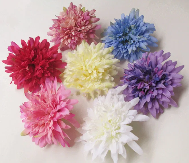 

9CM artificial silk daisy chrysanthemum flowers diy flower head flower for hat decorated shoes