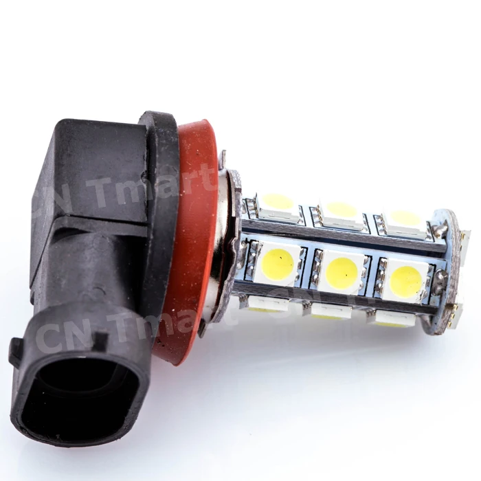Большая Акция, Белый H11 H8 18 светодиодный 5050 SMD автомобильный противотуманный фонарь для дневного вождения, лампа для фар, лампа DC12V