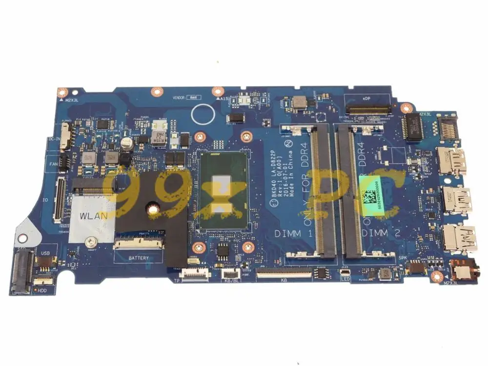 LAOKE для DELL Inspiron 15 7560 14 7460 Материнская плата ноутбука W/I7 7500U Процессор CN 029PJX 29PJX BKD40 LA