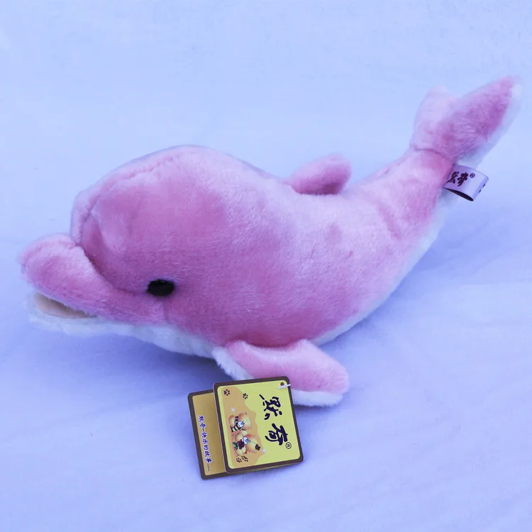 

Marine animal pink dolphin plush toy soft throw pillow birthday gift b4835