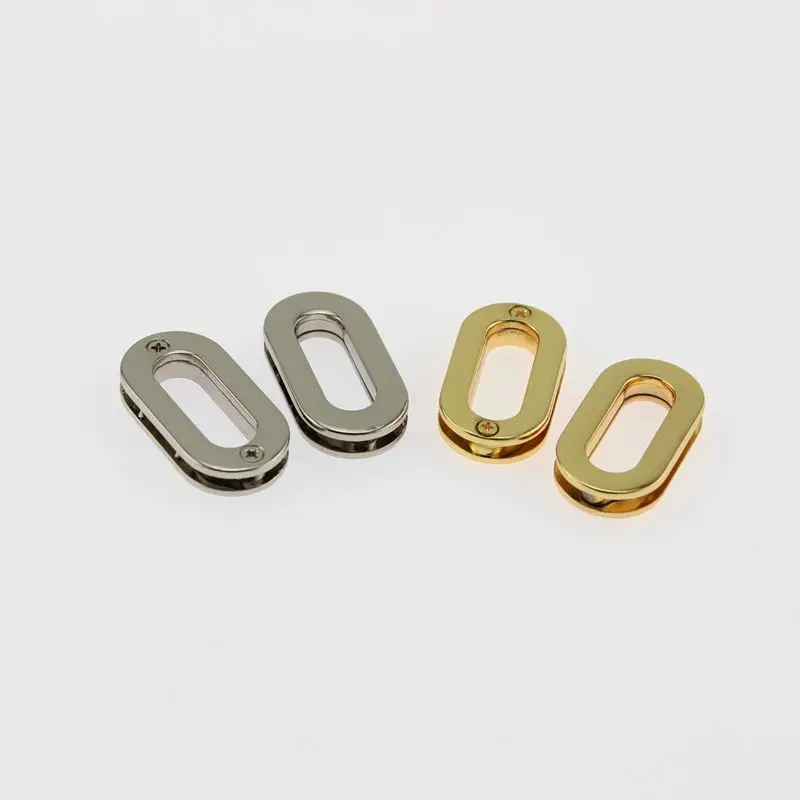 50pcs 4 colors 25.7X8.7mm 1 Inch Oval flat grommet sewing bags purse eyelet in screws | Багаж и сумки