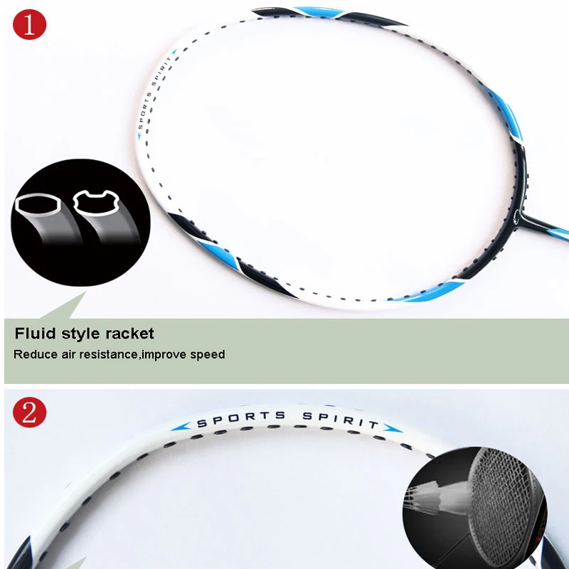 Профессиональные ракетки для бадминтона Crossway легкие Углеродные 1 пара с