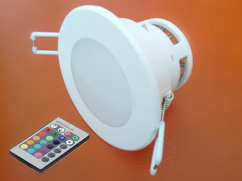 

Бесплатная доставка, лидер продаж, светодиодный потолочный светильник RGB 3 Вт с дистанционным управлением