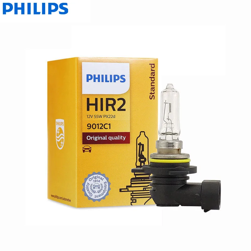 Philips Vision H1R2 9012 12 В 55 Вт PX22d 9012C1 + 30% яркая оригинальная автомобильная галогенсветильник фара Стандартная автомобильная лампа (одна)