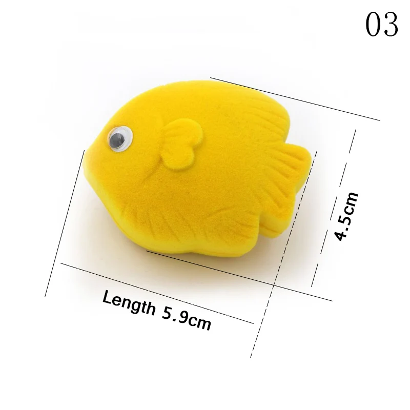 Style 3 yellow Бархатная мультяшная животные панда Санта Клаус Ювелирная Подарочная коробка Свадебная коробочка для обручальных колец для ожерелья Серьги Браслет Упаковка - Цвет: Style 3 yellow