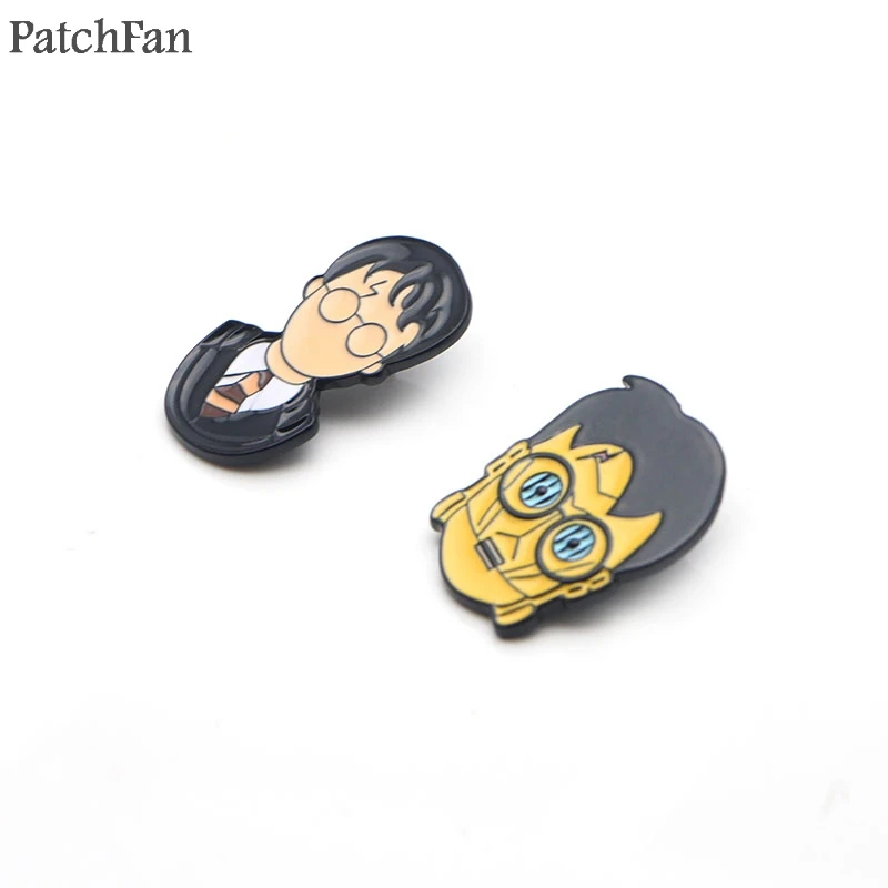 Patchfan робот роль в фильме C-3PO цинка значки в виде галстука рюкзак одежда броши для мужчин и женщин украшение на шляпку для значков медалей A0762