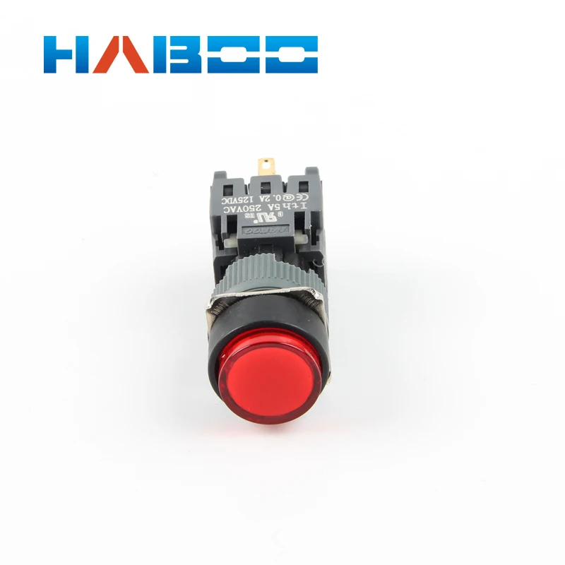 Водонепроницаемый светодиодный выключатель HABOO dia.16 мм с подсветкой 10 шт.|switch