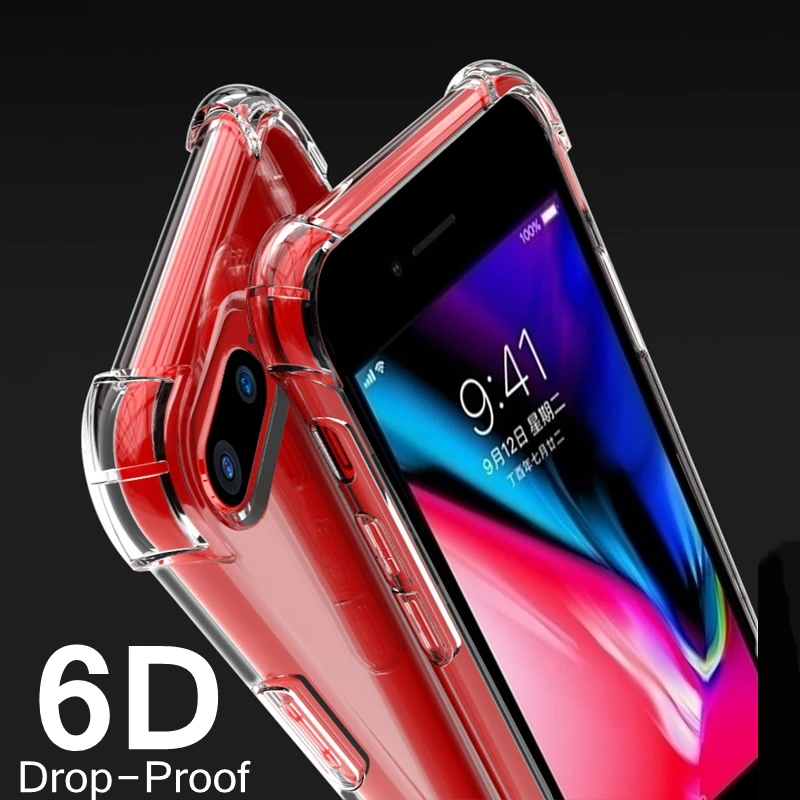 Защитный чехол 6D для iphone XR X XS MAX 10 7 8 Plus 6S 6 360 градусов | Мобильные телефоны и