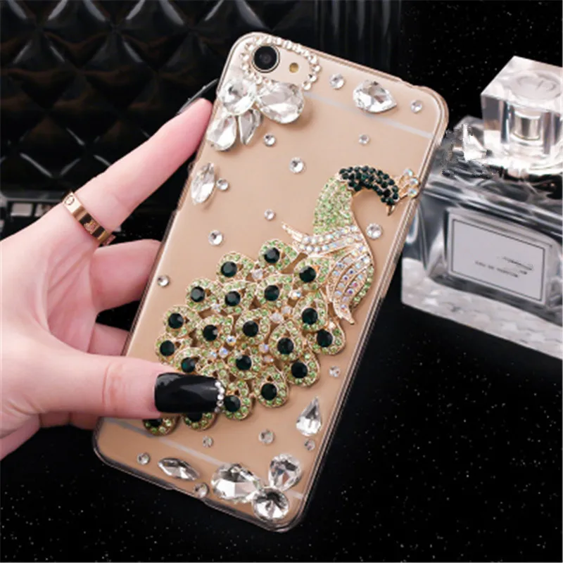 Miss Bling Роскошный горный хрусталь Павлин Кристалл алмаз для Samsung GalaxyA9 A8 A7 A6 A5 2018 J8 J7