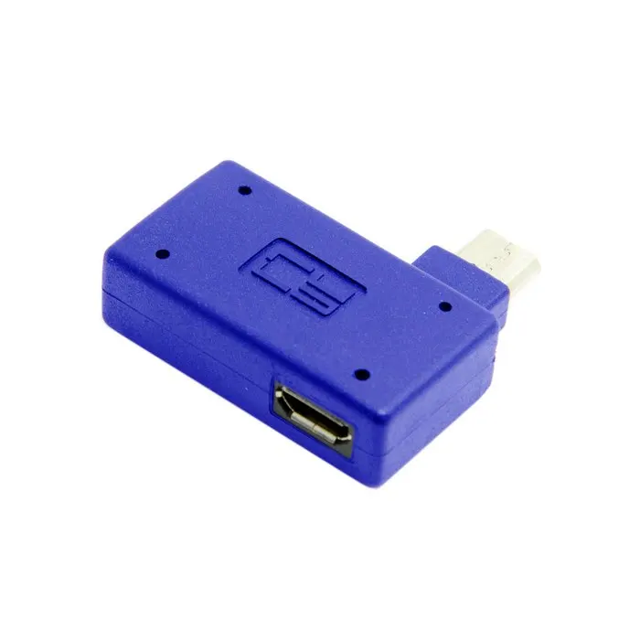 Правый угол 90 градусов микро USB OTG Хост флэш-диск адаптер с Micro Power для Galaxy Note3 S3 S4